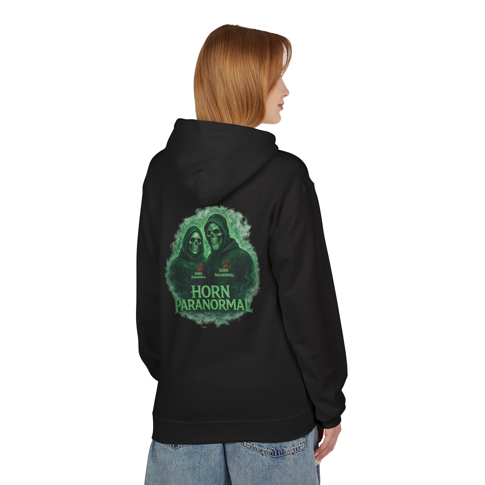 Horn Paranormal Hoodie — Ghost Hunters Graphic Fleece Pullover